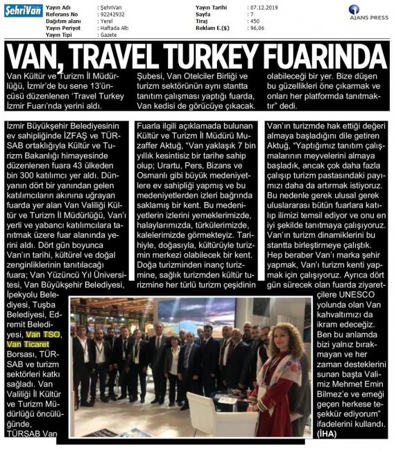 VAN, TRAVEL TURKEY FUARINDA