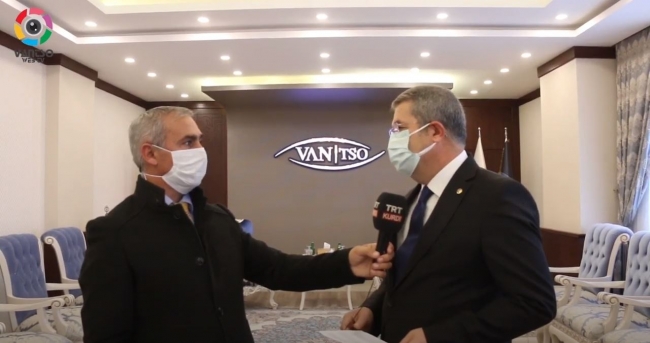Van TSO Başkanı Necdet Takva, TRT Kurdi'nin canlı yayın konuğu oldu