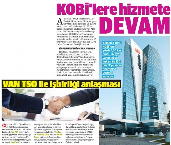 KOBİ'LERE HİZMETE DEVAM