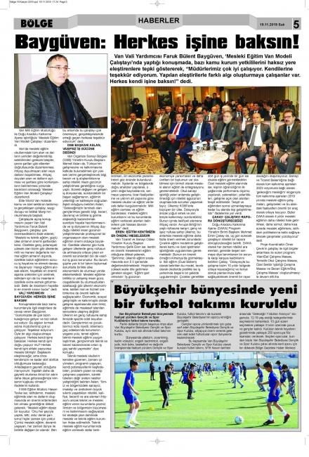 VAN'DA MESLEKİ EĞİTİM VAN MODELİ ÇALIŞTAYI