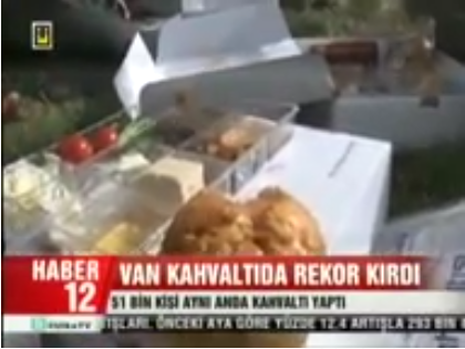 VAN KAHVALTIDA REKOR KIRDI