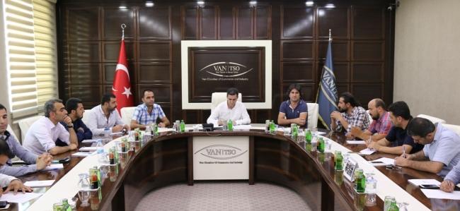 Konaklama Sektör Temsilcileri Van TSO’da bir araya geldi.