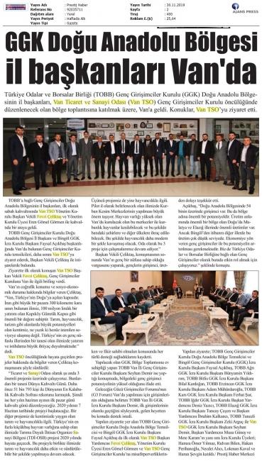 GGK DOĞU ANADOLU BÖLGESİ İL BAŞKANLARI VAN'DA