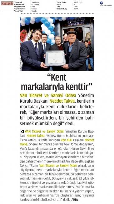 'KENT MARKALARIYLA KENTTİR'