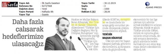 DAHA FAZLA ÇALIŞARAK HEDEFLERİMİZE ULAŞACAĞIZ