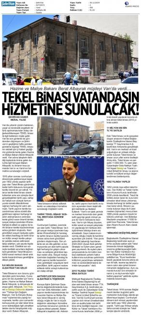 TEKEL BİNASI VATANDAŞIN HİZMETİNE SUNULACAK