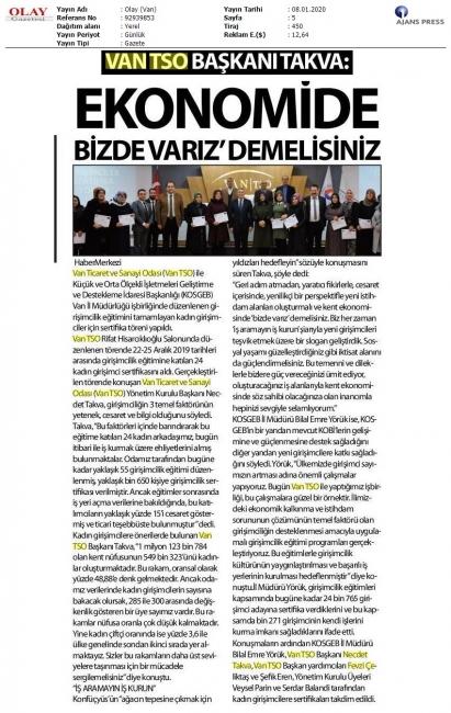 'EKONOMİDE 'BİZDE VARIZ' DEMELİSİNİZ'
