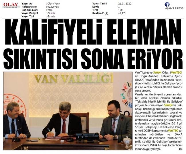 VAN'DA KALİFİYE ELEMAN SIKINTI SONA ERİYOR