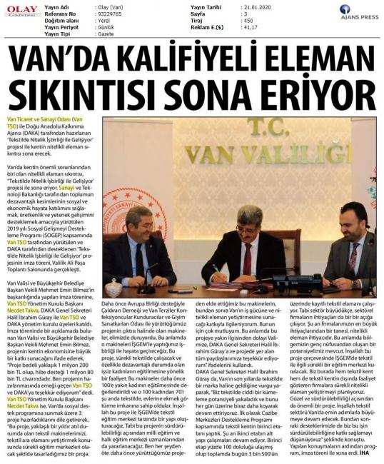 VAN'DA KALİFİYE ELEMAN SIKINTI SONA ERİYOR