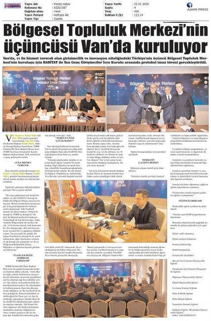 BÖLGESEL TOPLULUK MERKEZİ' NİN ÜÇÜNCÜSÜ VAN' DA KURULUYOR
