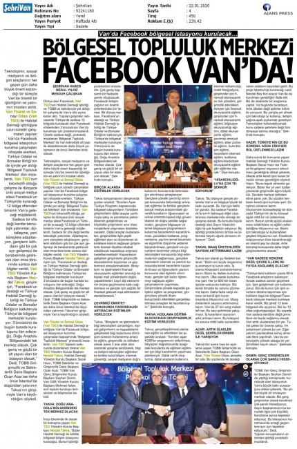 'FACEBOOK VAN'A GELDİ'