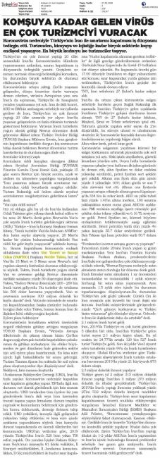 KOMŞUYA KADAR GELEN VİRÜS EN ÇOK TURİZMCİYİ VURACAK