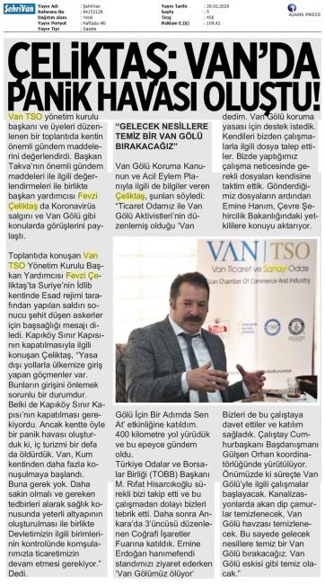 ÇELİKTAŞ: VAN'DA PANİK HAVASI OLUŞTU