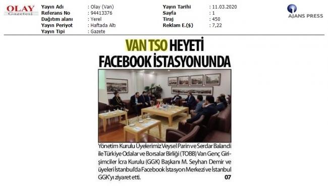 VAN TSO HEYETİ FACEBOOK İSTASYONUNDA