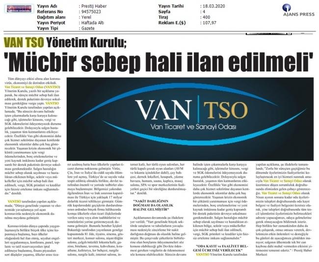 'MÜCBİR SEBEP HALİ İLAN EDİLMELİ'
