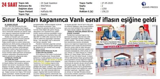 SINIR KAPILARI KAPANINCA VANLI ESNAF İFLASIN EŞİĞİNE GELDİ