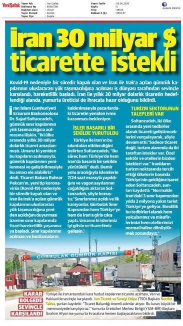 İRAN 30 MİLYAR TİCARETTE İSTEKLİ