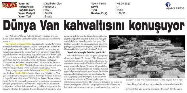 DÜNYA VAN KAHVALTISINI KONUŞUYOR