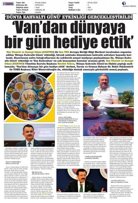 VAN'DAN DÜNYAYA BİR GÜN HEDİYE ETTİK'