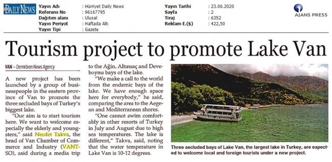 TOURISM PROJECT TO PROMOTE LAKE VAN