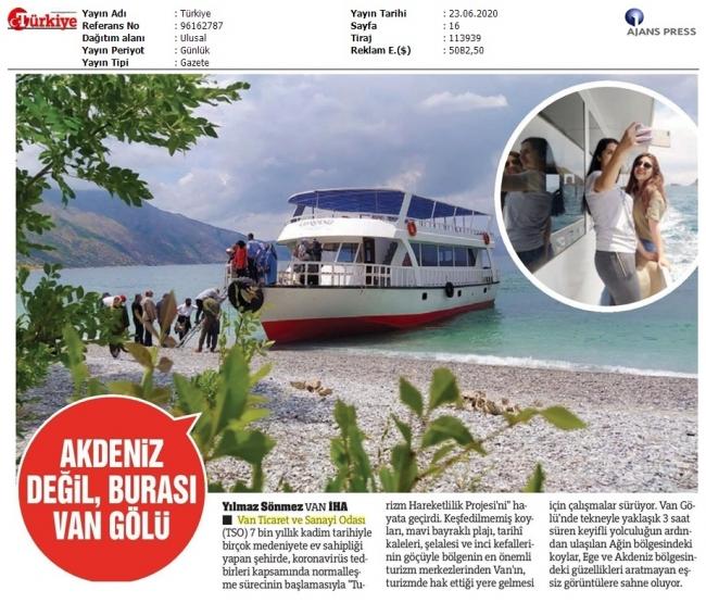 AKDENİZ DEĞİL BURASI VAN GÖLÜ