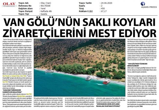 VAN GÖLÜ'NÜN SAKLI KOYLARI ZİYARETÇİLERİNİ MEST EDİYOR