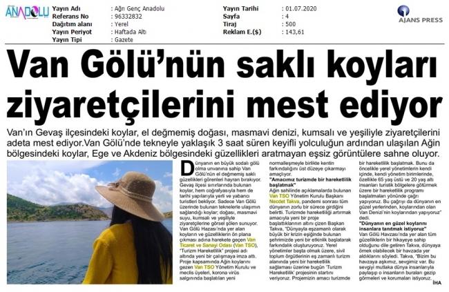 VAN GÖLÜ' NÜN SAKLI KOYLARI ZİYARETÇİLERİNİ MEST EDİYOR
