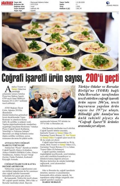 COĞRAFİ İŞARETLİ ÜRÜN SAYISI, 200'Ü GEÇTİ