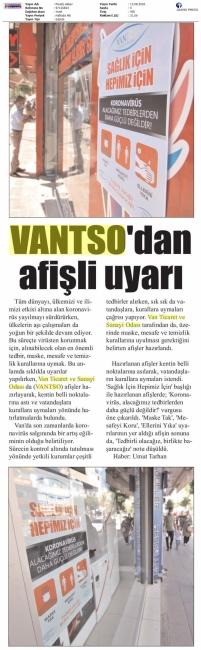 VANTSO DAN AFİŞLİ UYARI