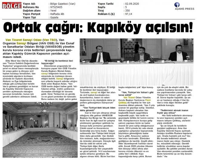 ORTAK ÇAĞRI: KAPIKÖY AÇILSIN!