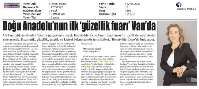 DOĞU ANADOLU'NUN İLK GÜZELLİK FUARI VAN'DA