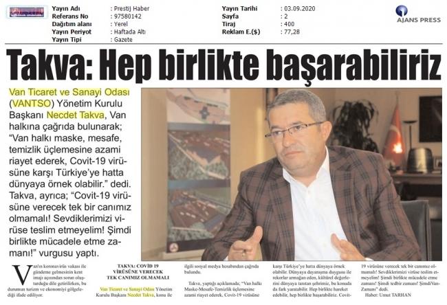 TAKVA: HEP BİRLİKTE BAŞARABİLİRİZ