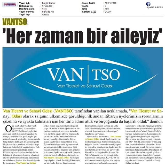 VANTSO: HER ZAMAN BİR AİLEYİZ
