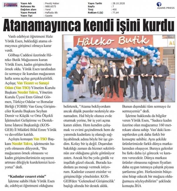 ATANAMAYINCA KENDİ İŞİNİ KURDU