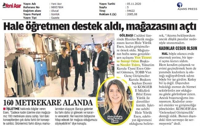 HALE ÖĞRETMEN DESTEK ALDI MAĞAZASINI AÇTI