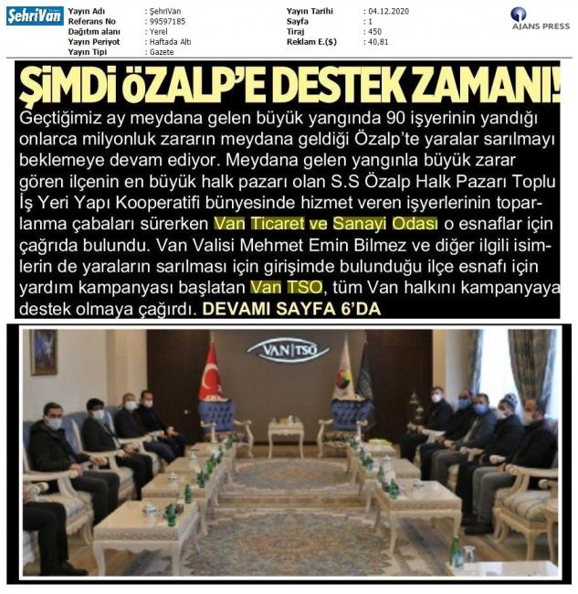 ŞİMDİ ÖZALP'E DESTEK ZAMANI!