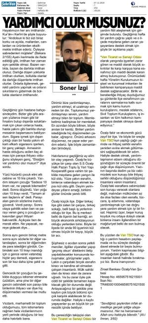 YARDIMCI OLUR MUSUNUZ?