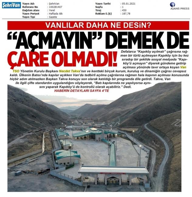 'AÇMAYIN' DEMEK DE ÇARE OLMADI