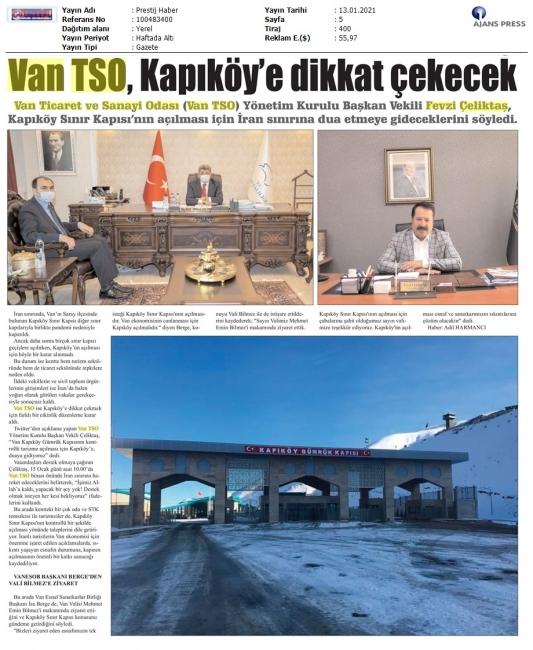 VANTSO KAPIKÖY'E DİKAAT ÇEKECEK