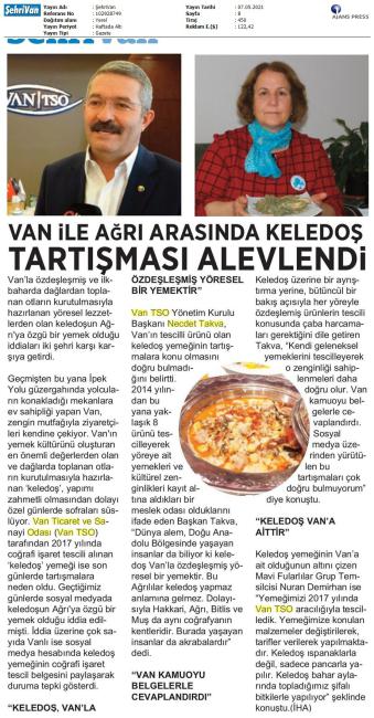 VAN İLE AĞRI ARASINDA KELEDOŞ TARTIŞMASI ALEVLENDİ