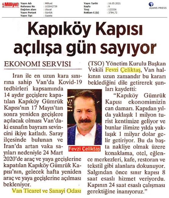 KAPI KÖY KAPISI AÇILIŞA GÜN SAYIYOR
