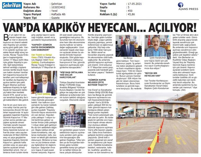 KAPIKÖY ÜN AÇILIŞ