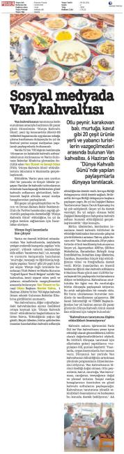 SOSYAL MEDYADA VAN KAHVALTISI