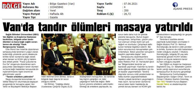 VAN'DA TANDIR ÖLÜMLERİ MASAYA YATIRILDI