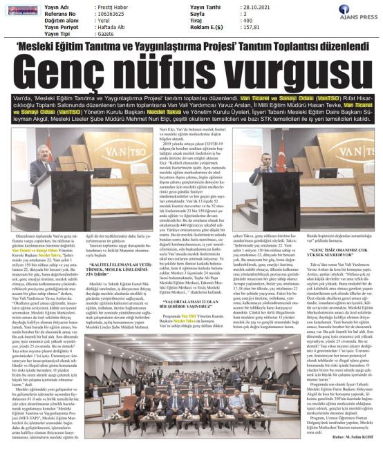 GENÇ NÜFUS VURGUSU