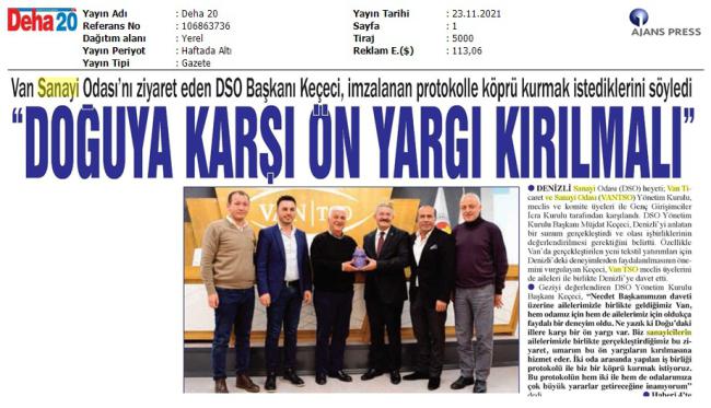 DOĞUYA KARŞI ÖN YARGI KIRILMALI