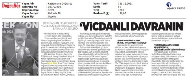 VİCDANLI DAVRANIN