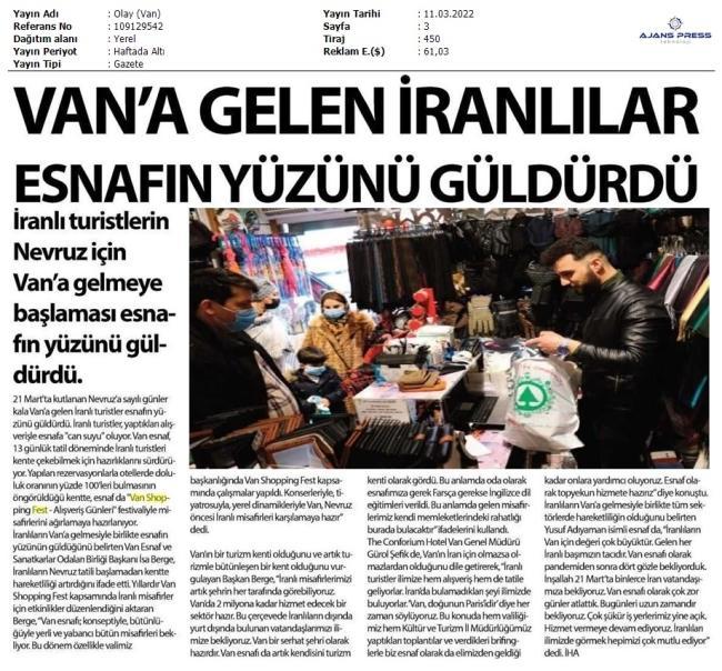 VAN'A GELEN İRANLILAR ESNAFIN YÜZÜNÜ GÜLDÜRDÜ