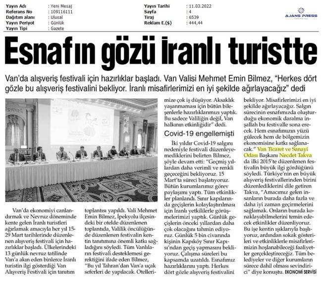 ESNAFIN GÖZÜ İRANLI TURİSTTE
