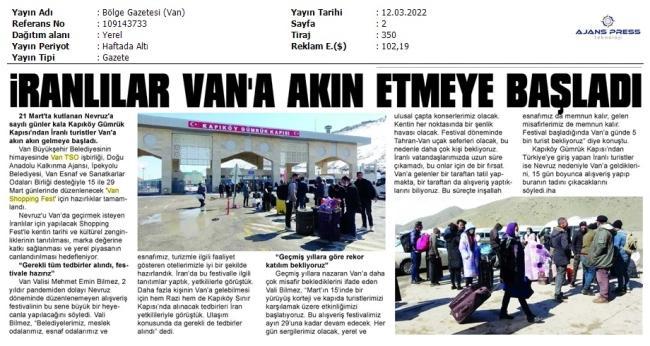 İRANLILAR VAN'A AKIN ETMEYE BAŞLADI